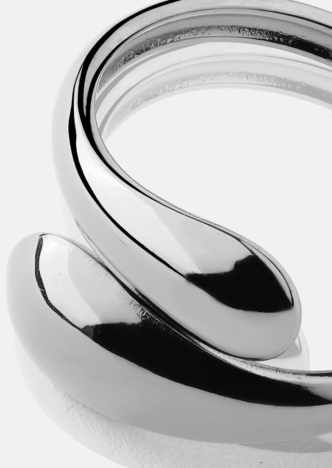 Ring Bold Drops - Forsølvet