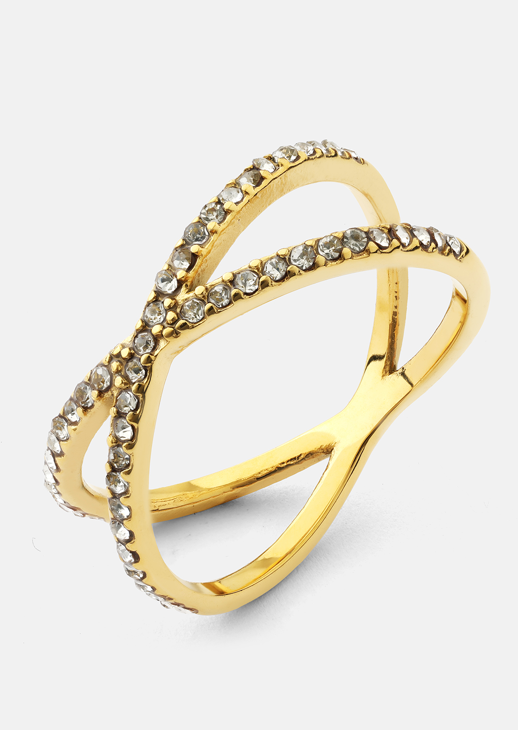Ring Sparkle X - 18k guldbelagt