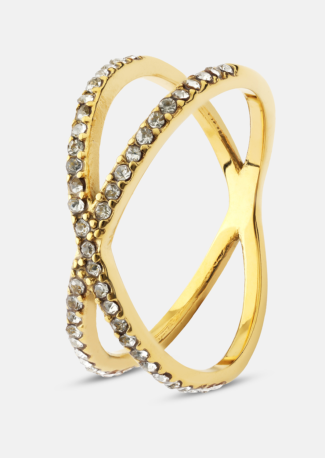 Ring Sparkle X - 18k guldbelagt