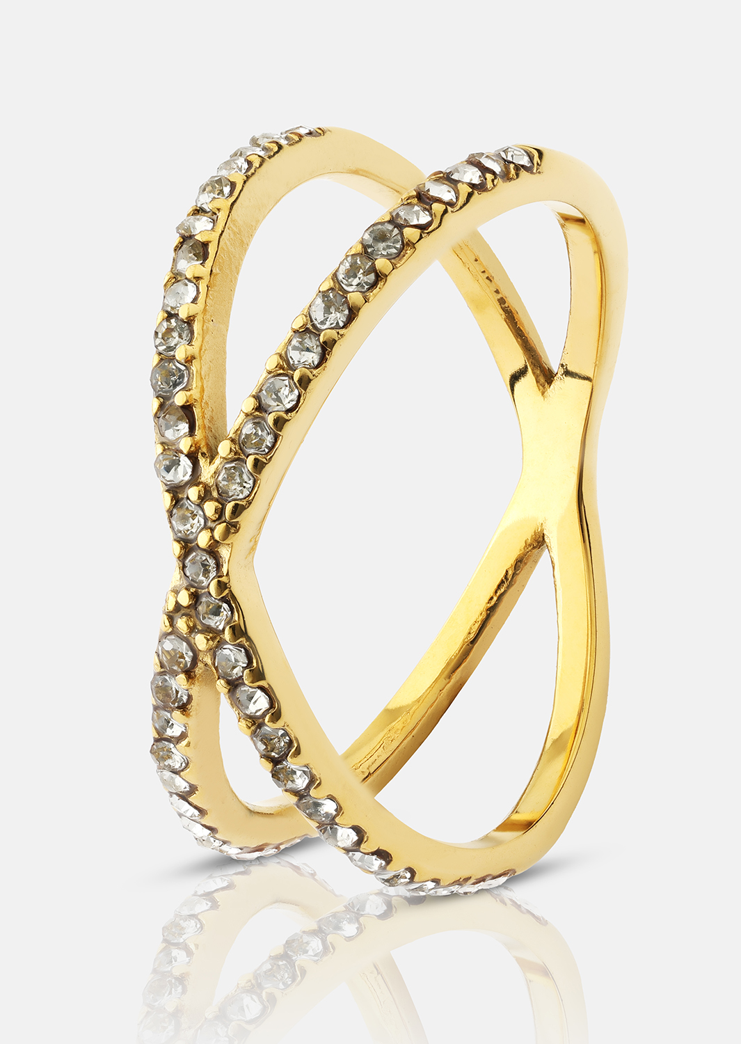Ring Sparkle X - 18k guldbelagt