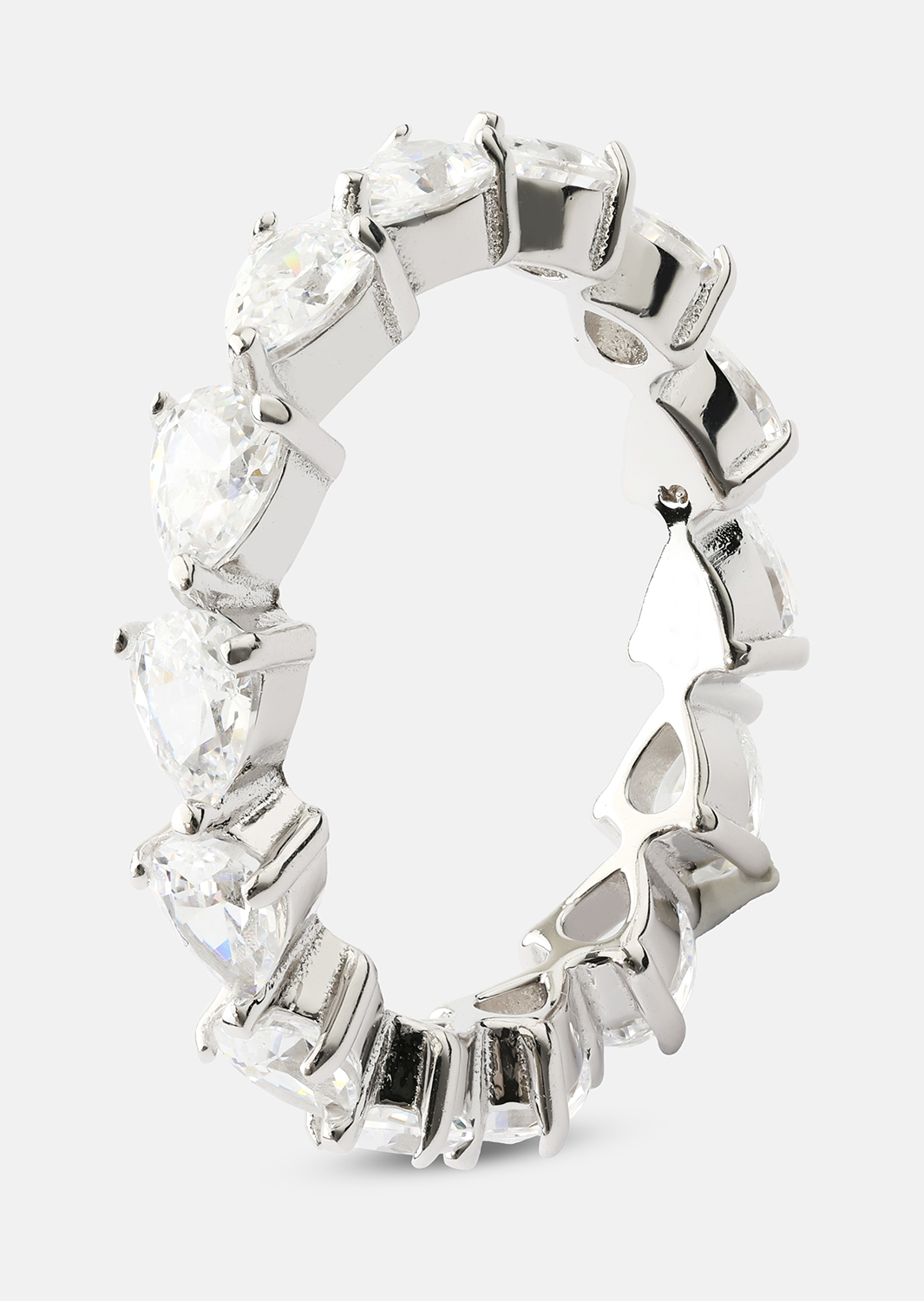 Bezel Glimmer Ring - Silver Plated