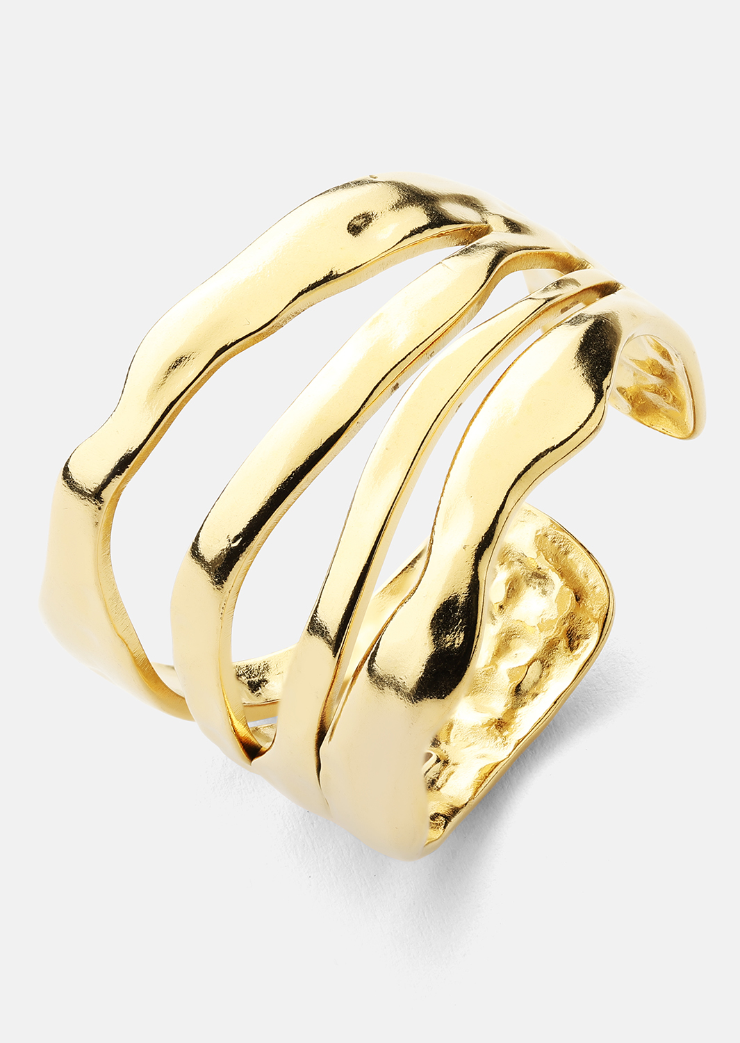 Ring Wave - 18k Forgyldt