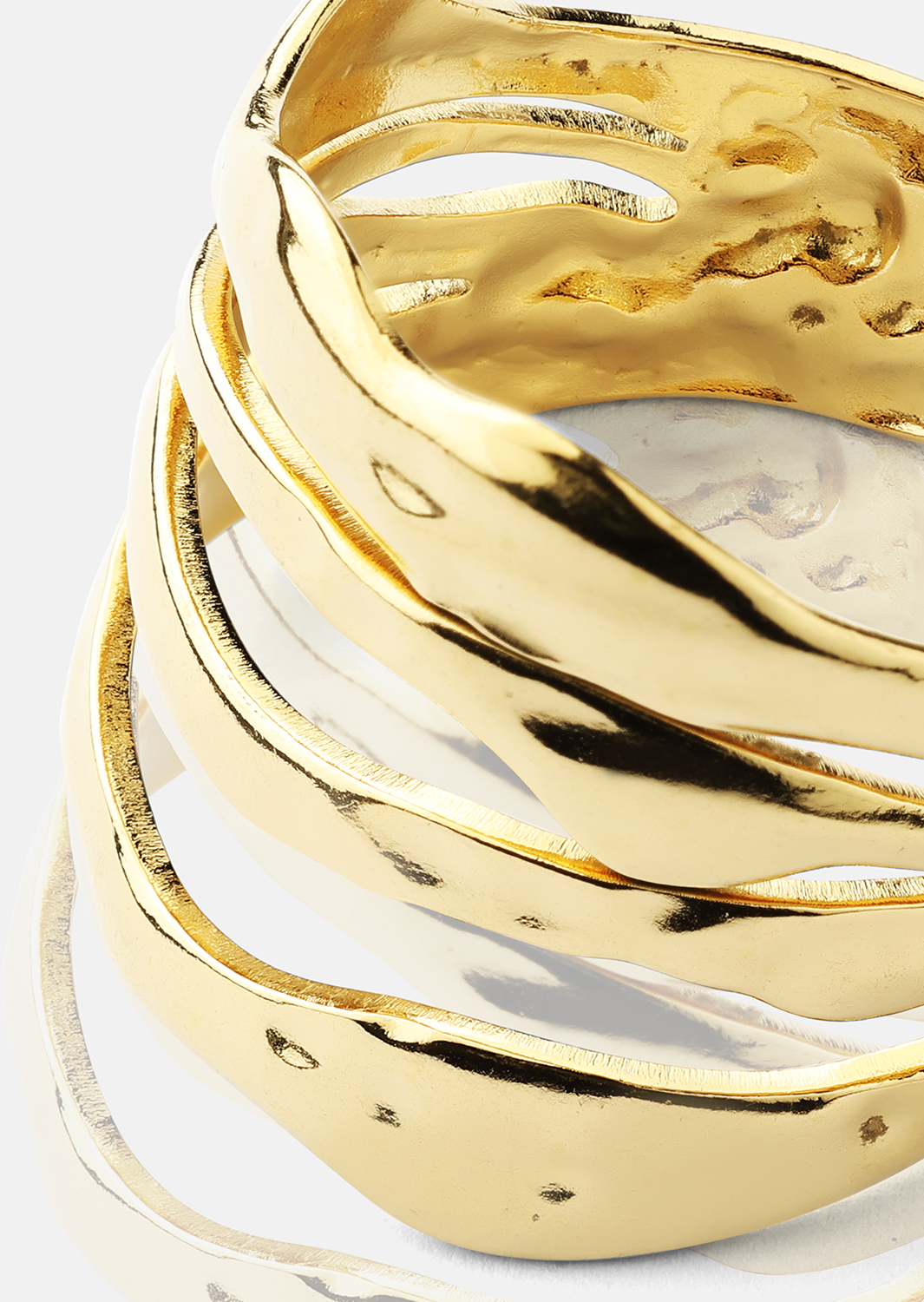 Ring Wave - 18k Forgyldt