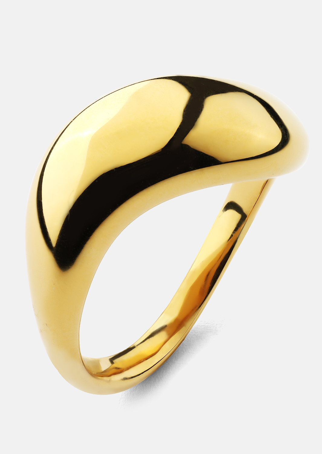 Ring Soft Curve - 18k Forgyldt