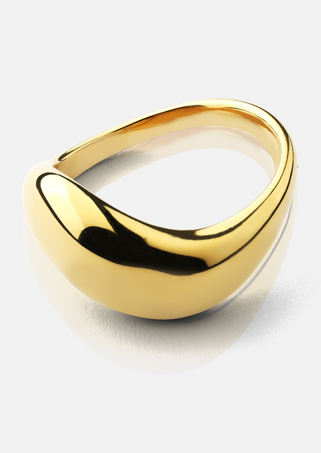 Ring Soft Curve - 18k Forgyldt