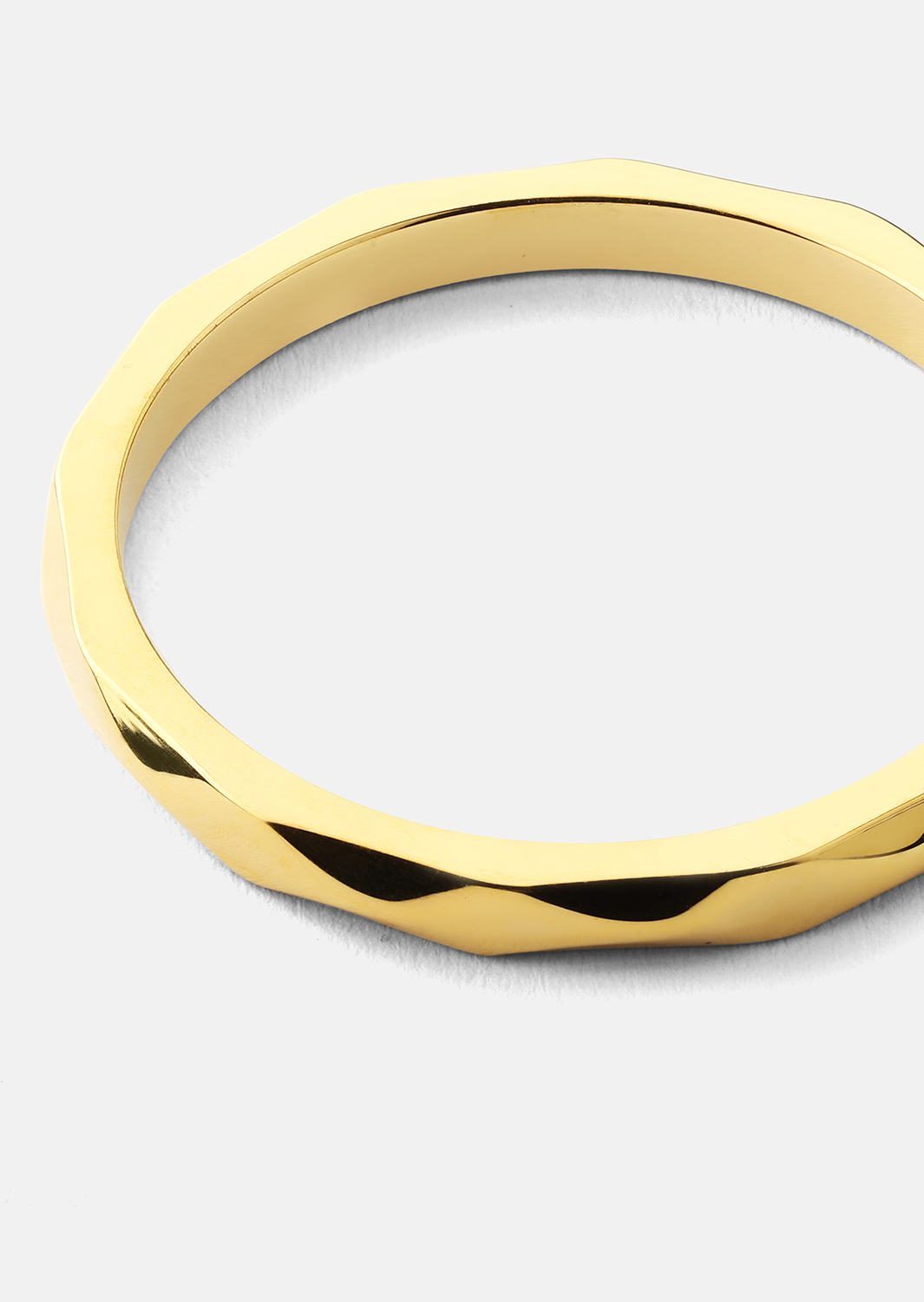 Ring Facet Gleam - 18k Forgyldt