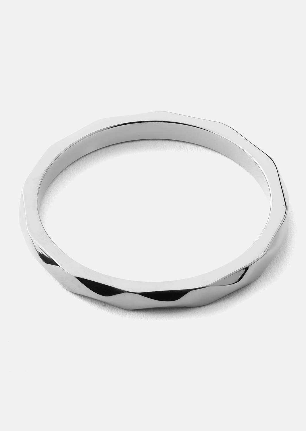 Ring Facet Gleam - Silver Plated