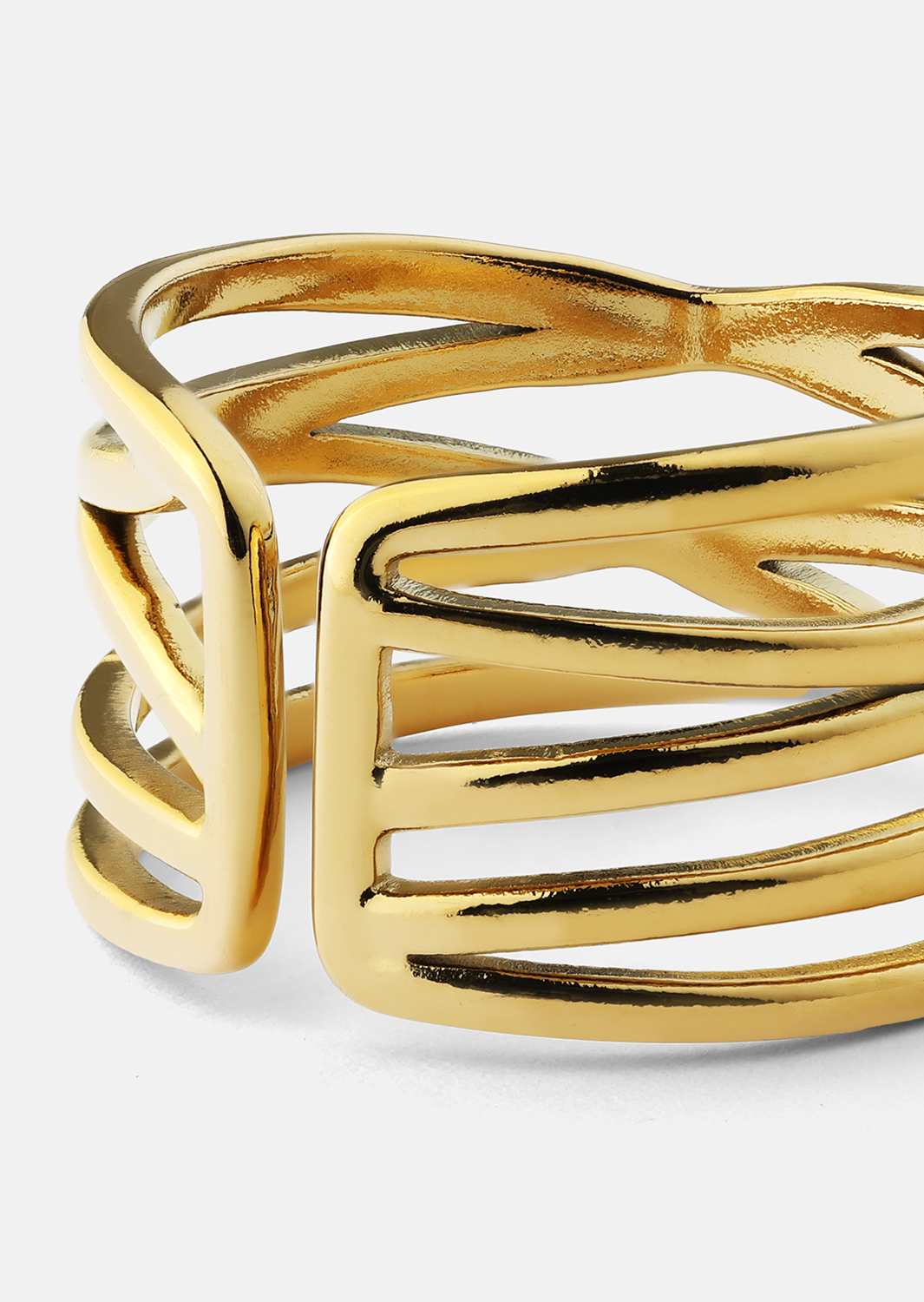 Ring Golden Maze - 18k Forgyldt
