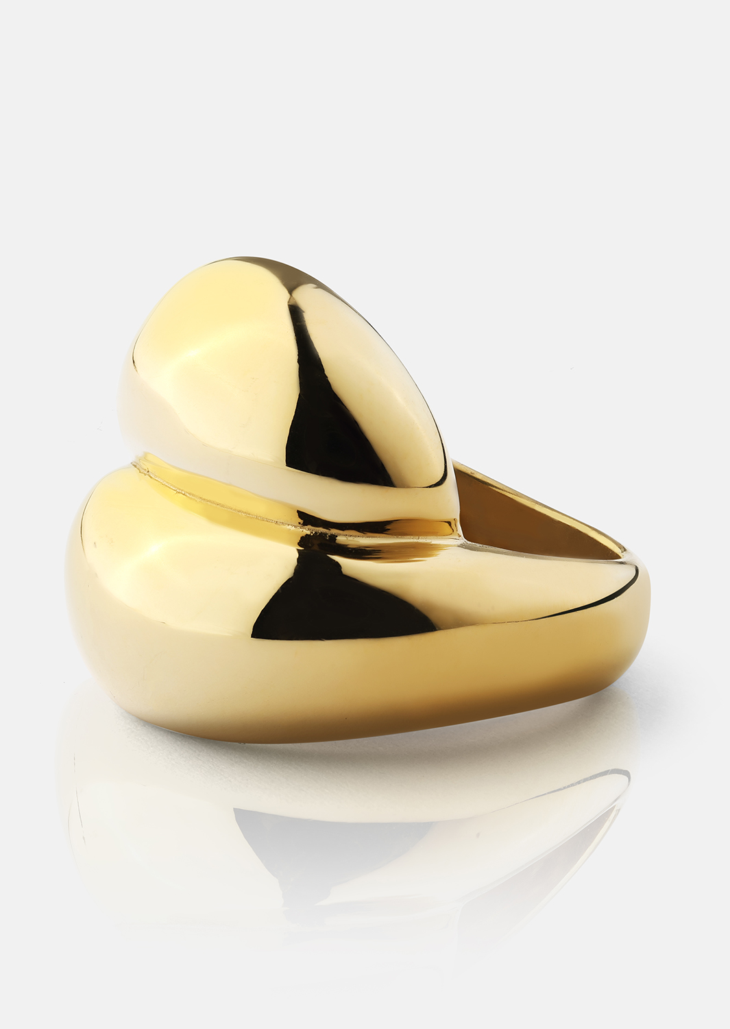 Ring Bold Flow - 18k Forgyldt