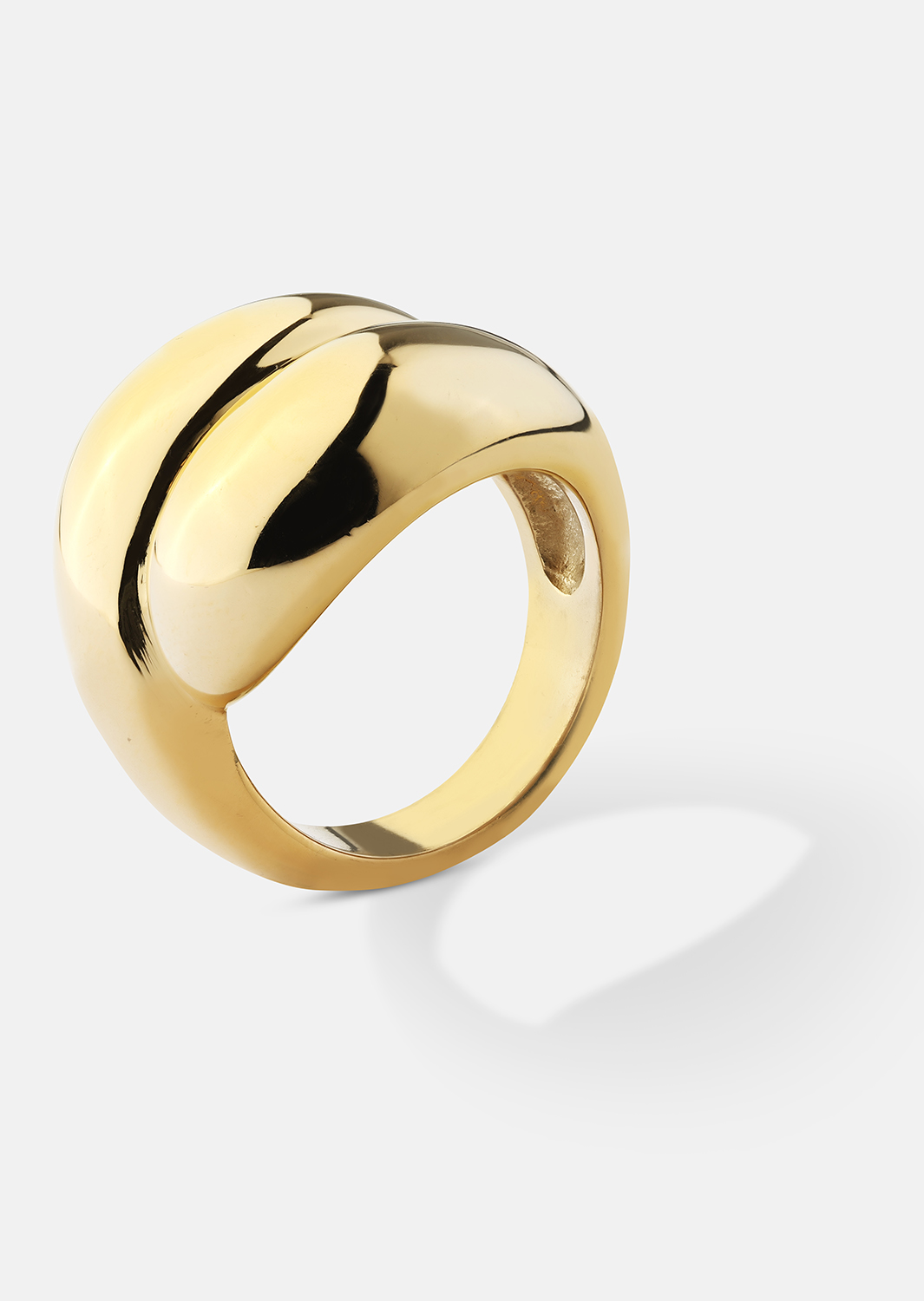 Ring Bold Flow - 18k Forgyldt