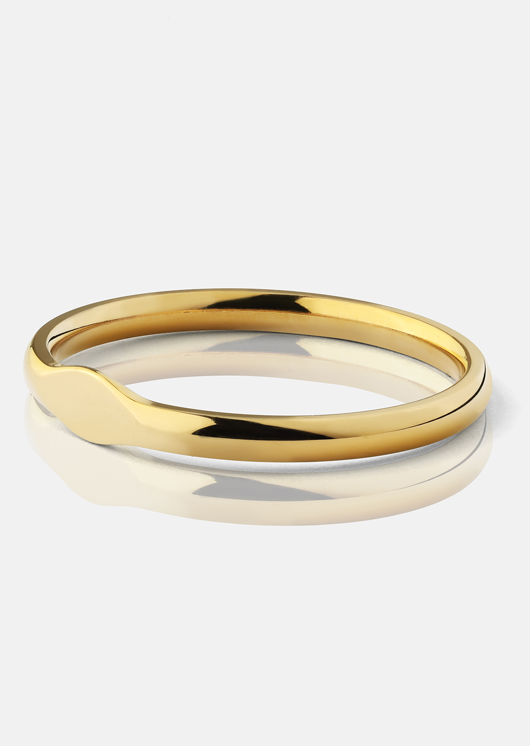 Initial Ring – 18k Forgyldt
