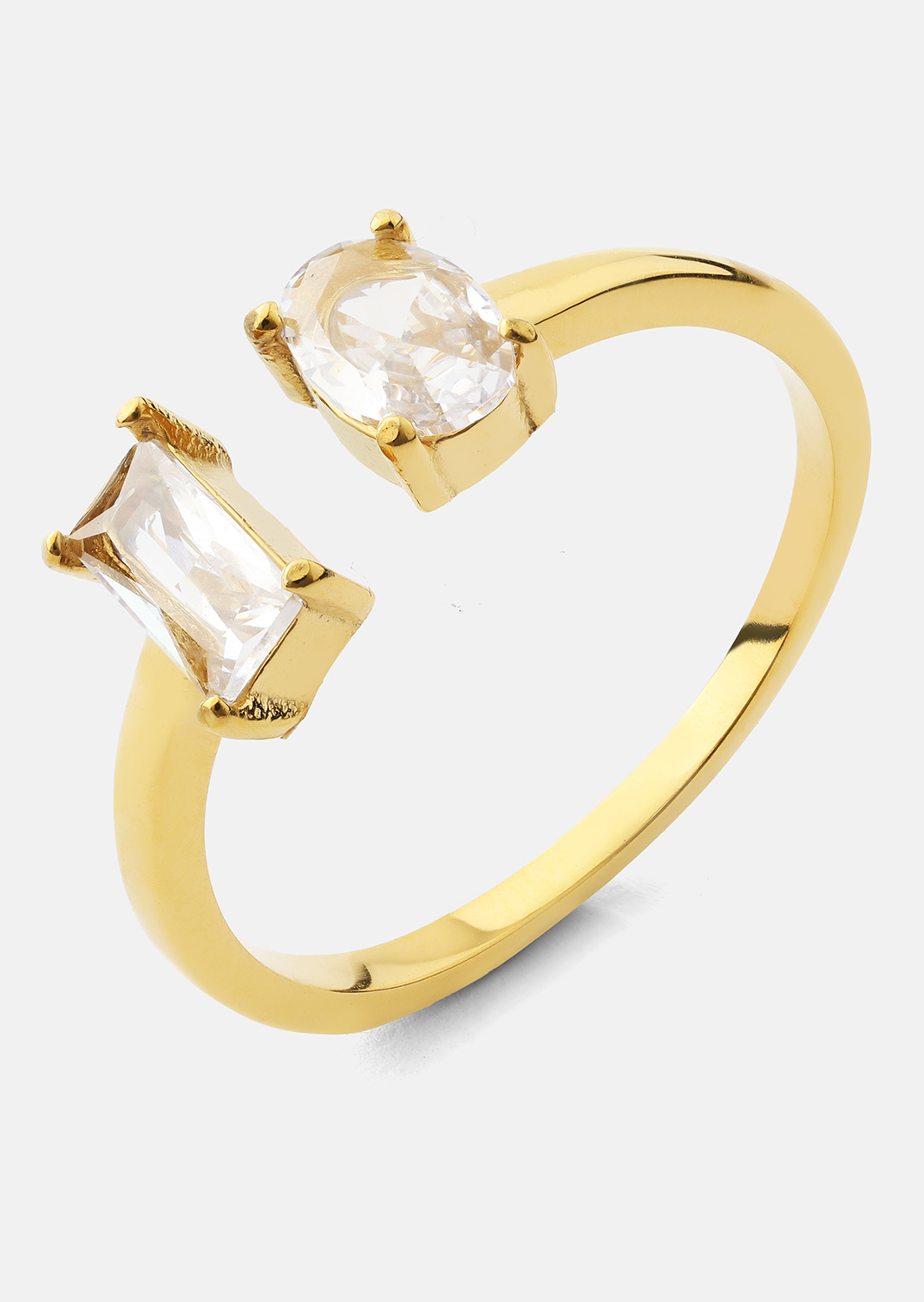 Ring Duo Cut - 18k Forgyldt