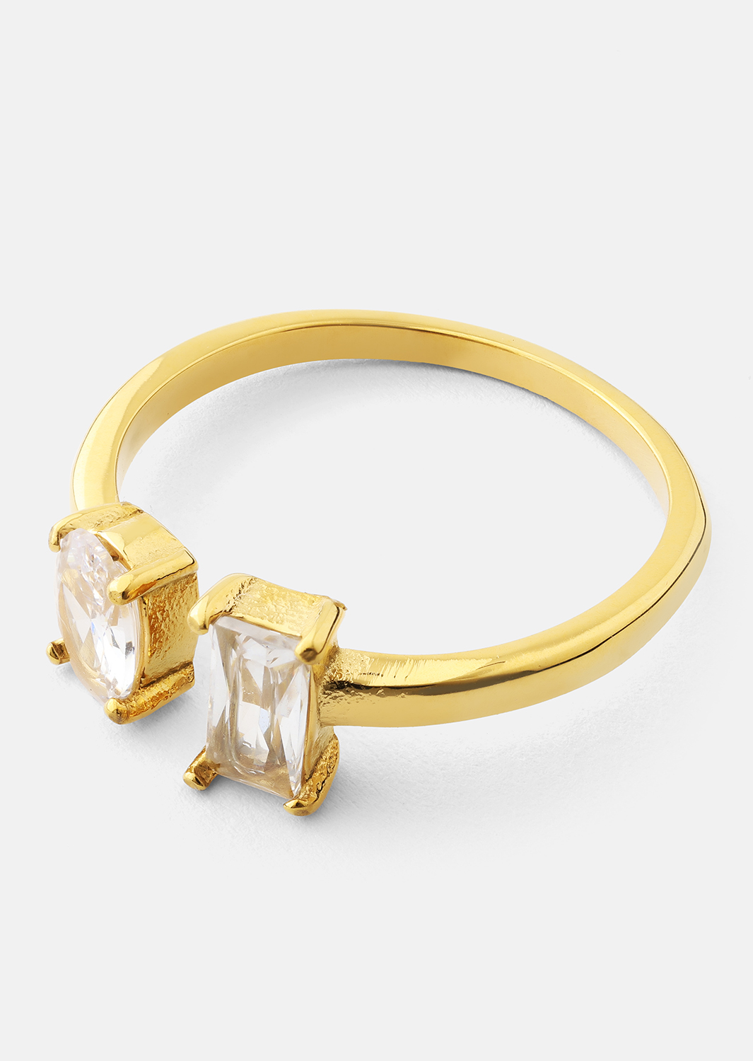 Ring Duo Cut - 18k Forgyldt