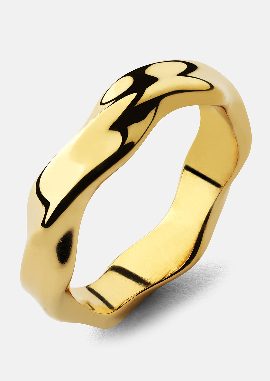 Ring Flow - 18k Forgyldt