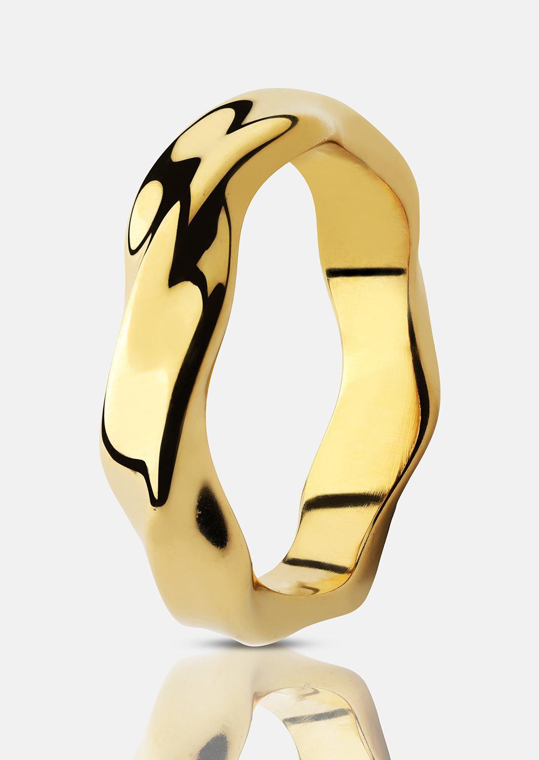 Ring Flow - 18k Forgyldt