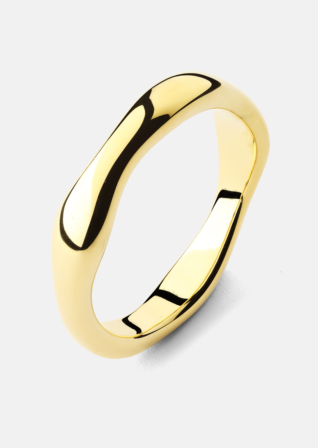 Ring Flow Ring Thin - 18k Forgyldt