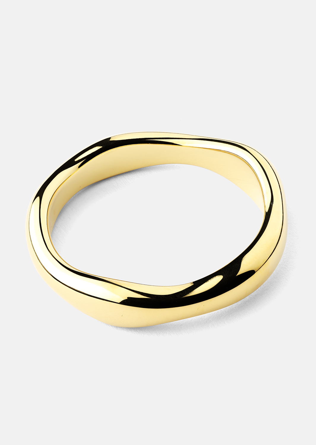 Ring Flow Ring Thin - 18k Forgyldt