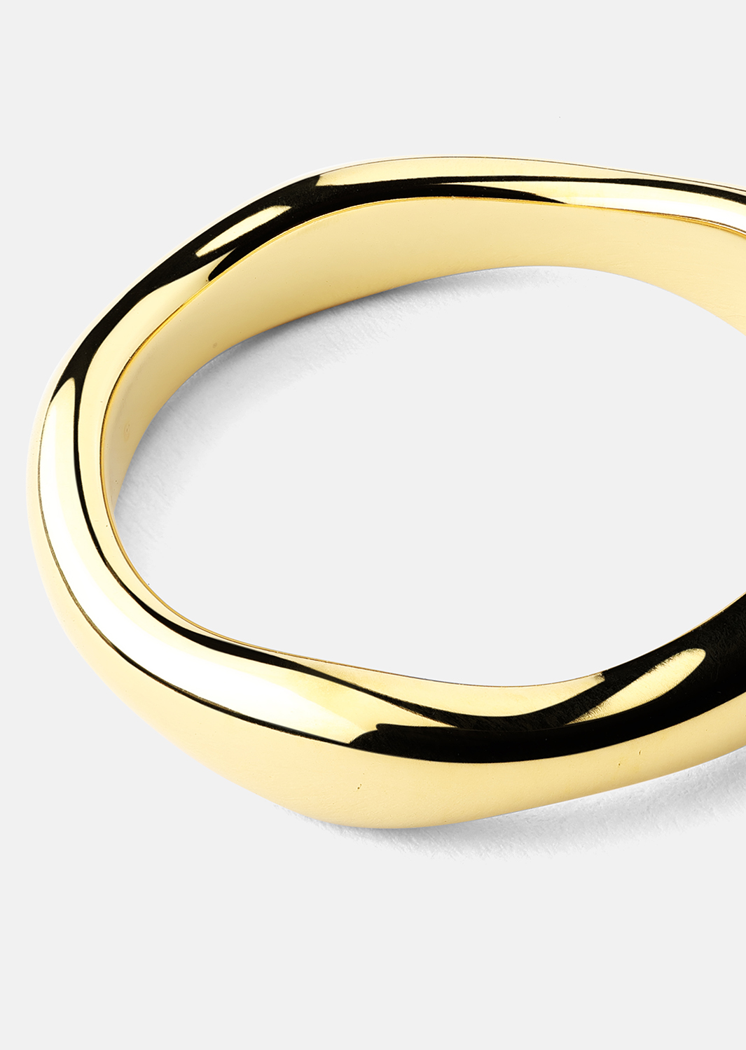 Ring Flow Ring Thin - 18k Forgyldt