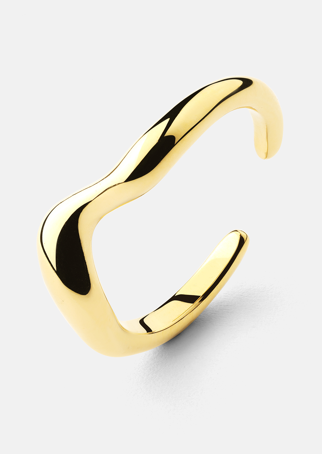 Ring Flow - 18k guldbelagt