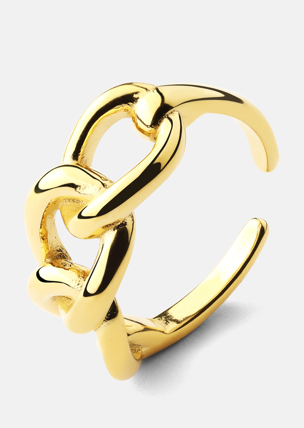 Ring Golden Link - 18K Forgyldt