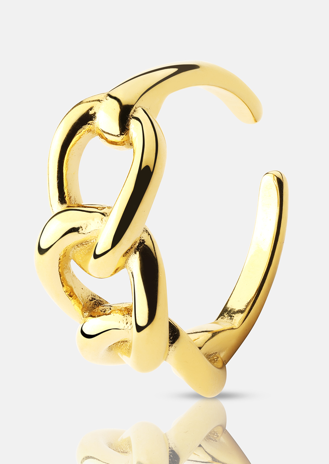 Ring Golden Link - 18K Forgyldt